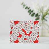 Art-Deco-Blume Postkarte (Stehend Vorderseite)