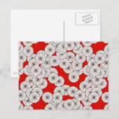 Art-Deco-Blume Postkarte (Vorne/Hinten)