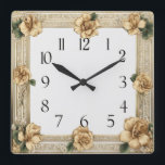 Art Deco Blume Quadratische Wanduhr<br><div class="desc">Großartiges Uhrendesign. Du wirst es wie andere Liebe bekommen. Sie können dieses Design auch für andere Produkte verwenden,  die Sie mögen,  oder Ihren Text anpassen und hinzufügen. Folgen Sie mir für mehr. Vielen Dank. Ich wünsche Ihnen einen schönen Tag.</div>