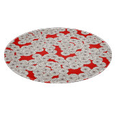 Art-Deco-Blume Schneidebrett (Ecke)