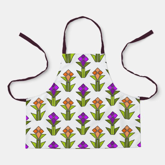Art-Deco-Blume Schürze (Vorderseite)