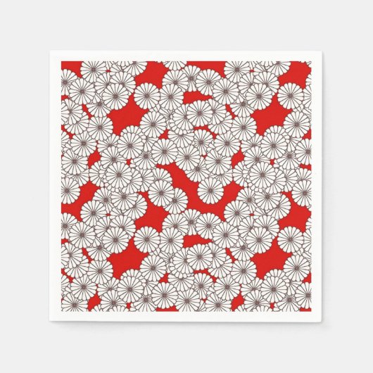 Art-Deco-Blume Serviette (Vorderseite)