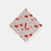 Art-Deco-Blume Serviette (Ecke)