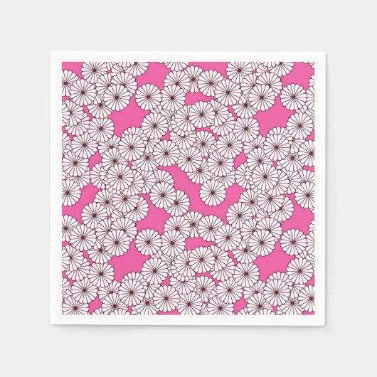 Art-Deco-Blume Serviette (Vorderseite)