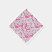 Art-Deco-Blume Serviette (Ecke)