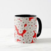 Art-Deco-Blume Tasse (VorderseiteRechts)