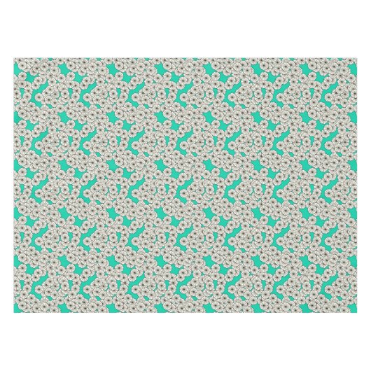 Art-Déco-Blume Tischdecke (Vorderseite (Horizontal))