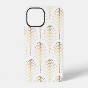 Art Deco Blumen: Goldene Eleganz. iPhone 12 Hülle
