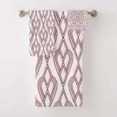 Art Deco Blumenbeete Badhandtuch Set (Insitu)