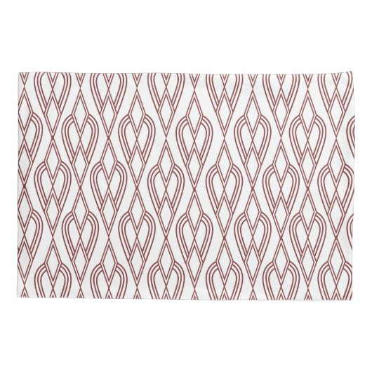 Art Deco Blumenbeete Kissenbezug (Rückseite)