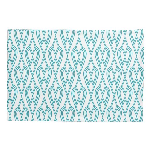 Art Deco Blumenbeete Kissenbezug (Rückseite)