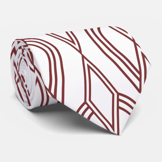 Art Deco Blumenbeete Krawatte (Gerollt)