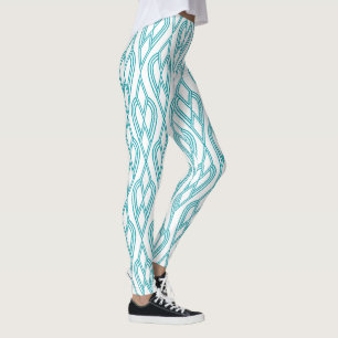Art Deco Blumenbeete Leggings