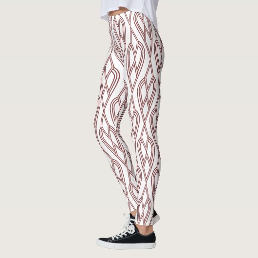 Art Deco Blumenbeete Leggings (Links)
