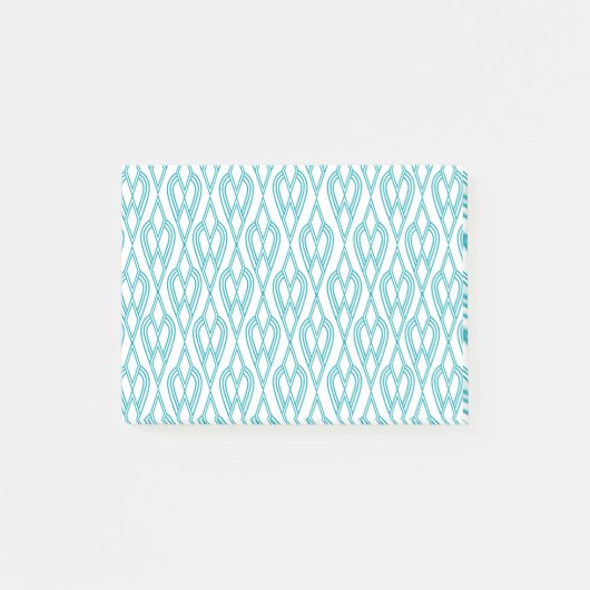 Art Deco Blumenbeete Post-it Klebezettel (Vorderseite)