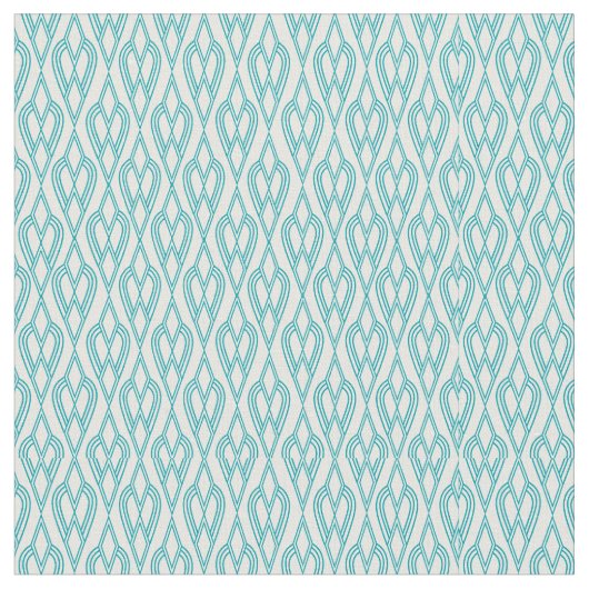 Art Deco Blumenbeete Stoff (Nahaufnahme)