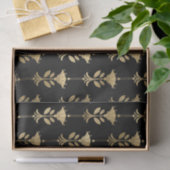 Art Deco Blumensäulen-Musterdesign Seidenpapier (Geschenk)