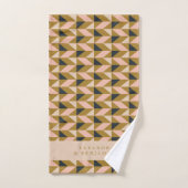 Art Deco Blush Gold Black Wedding Custom Badhandtuch Set (Handtuch)