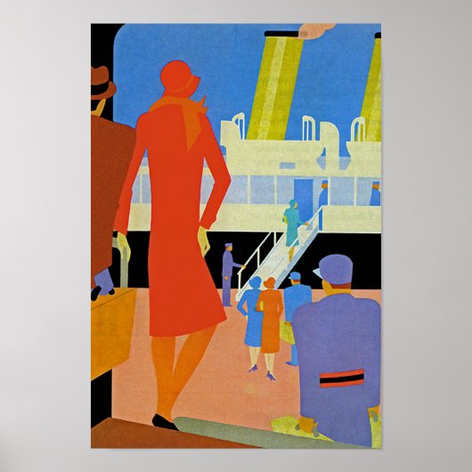 Art Deco Boarding Poster (Vorne)