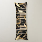 Art Deco Body Pillow Seitenschläferkissen (Rückseite (Vertikal))