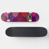 Art Deco Bogen Skateboard (Horizontal)