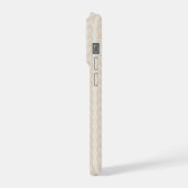 Art Deco Bogenband in Champagner und Elfenbein iPhone Hülle (Linke Seite)
