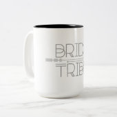 Art Deco Bohemisch Bride Tribe | Pfeil | TASSE (Vorderseite Links)