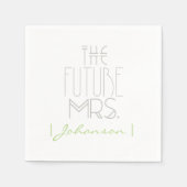 Art Deco Bohemisch Bridge | Die Zukunft Frau | Nap Serviette (Vorderseite)