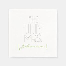 Art Deco Bohemisch Bridge | Die Zukunft Frau | Nap Serviette