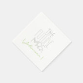 Art Deco Bohemisch Bridge | Die Zukunft Frau | Nap Serviette (Ecke)