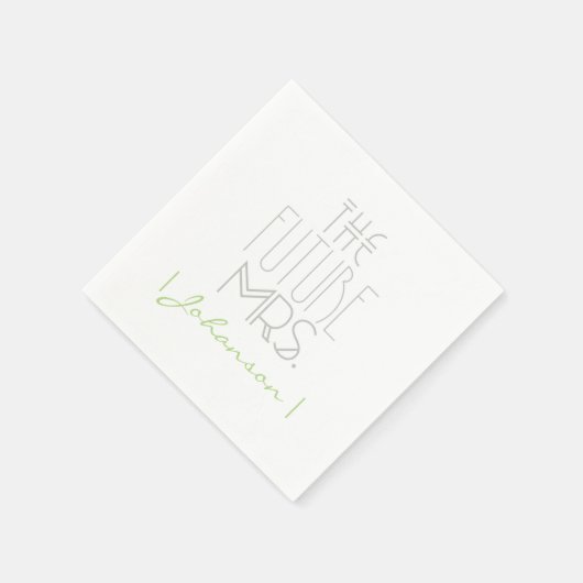 Art Deco Bohemisch Bridge | Die Zukunft Frau | Nap Serviette (Ecke)