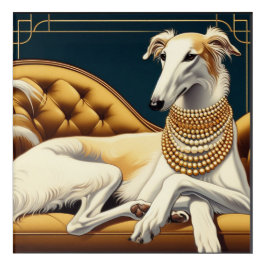Art Deco Borzoi Akropolis Kunst