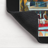 Art Deco Boston Swan Boats Mousepad (Ecke)