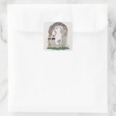 Art Deco Braut Aufkleber (Tasche)