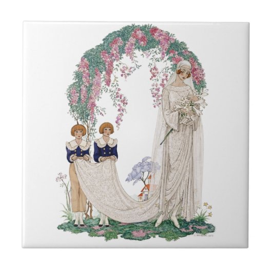 Art Deco Braut Fliese (Vorderseite)