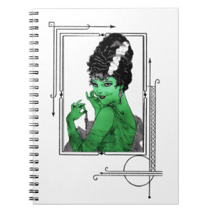 Art Deco Braut Notizbuch Notizblock