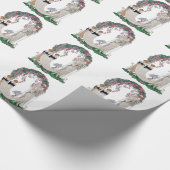 Art-Deco-Braut und Anhänger Geschenkpapier (Ecke)