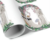 Art-Deco-Braut und Anhänger Geschenkpapier (Rolleneckpunkt)