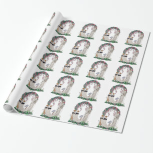 Art Deco Braut und Begleiterinnen Geschenkpapier