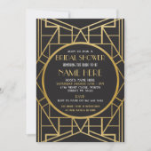 Art-Deco-Brautparty der 1920er Jahre Gatsby Party  Einladung (Vorderseite)