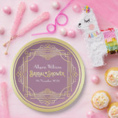 Art Deco Brautparty Parco Civico-Ciani Pappteller (Party)