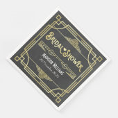 Art Deco Brautparty Parco Civico-Ciani Serviette (Ecke)