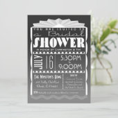 Art Deco Bridal Dusche Einladung - Gatsby Style (Stehend Vorderseite)