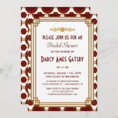 Art Deco Bridal Dusche Einladungen (Vorne/Hinten)