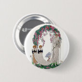 Art Deco Bride Button (Vorne & Hinten)