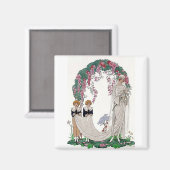 Art Deco Bride Magnet (Vorderseite/Rückseite)