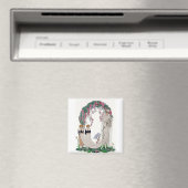Art Deco Bride Magnet (In Situ (Geschirrspüler))