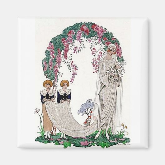 Art Deco Bride Magnet (Vorne)