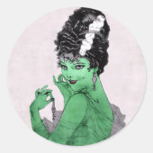 Art Deco Bride Sticker (Vorderseite)