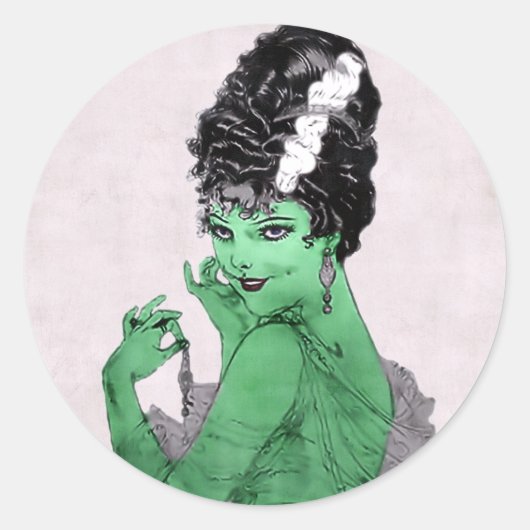 Art Deco Bride Sticker (Vorderseite)